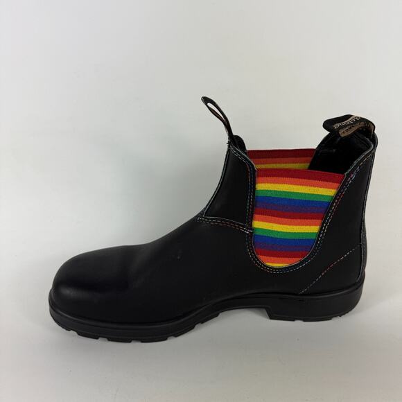 Blundstone 2105 Chelsea Boots Mens 12 Black Leather Round Toe Pull On Ankle - Picture 6 of 10